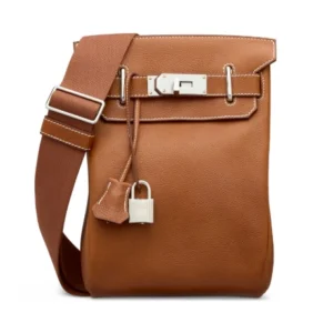 A FAUVE BARÉNIA FAUBOURG LEATHER HAC A DOS PM WITH PALLADIUM HARDWARE