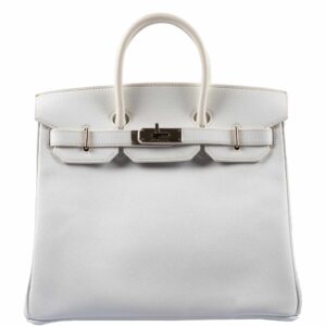 Hermès Birkin 28 HAC White Epsom Palladium Hardware - K Square