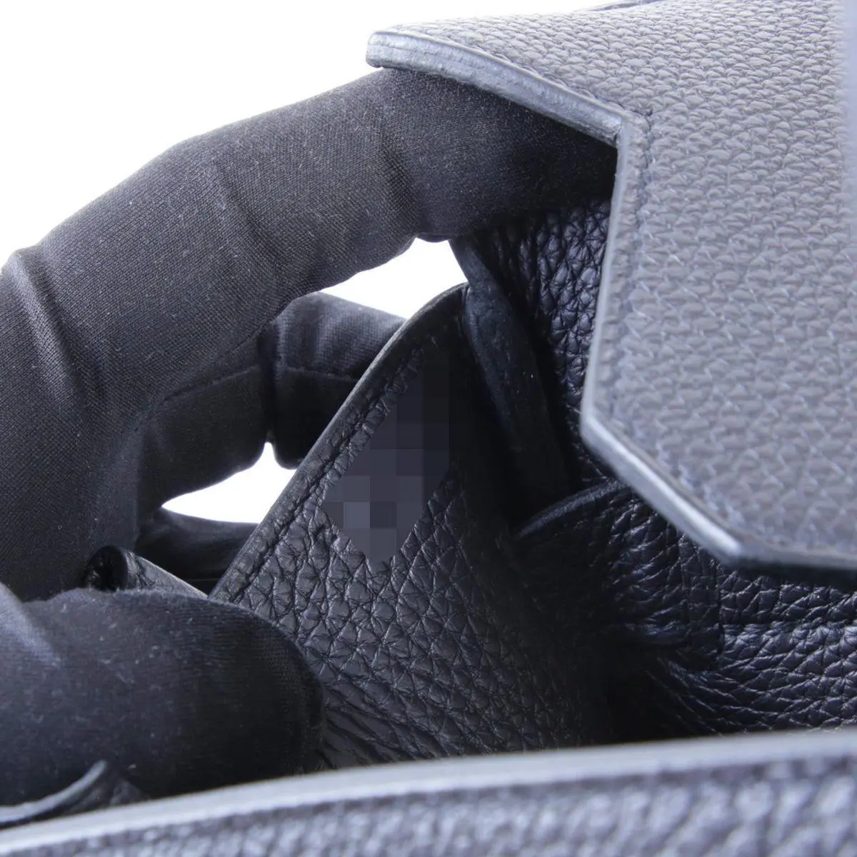 HERMÈS HAC 40 Bag: Noir Togo Leather & Palladium - Image 3