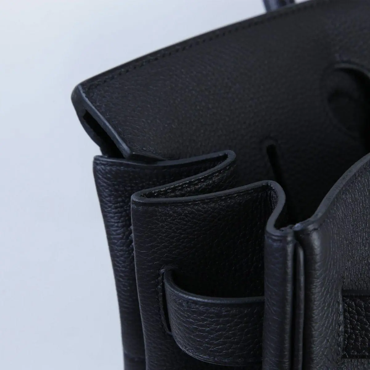 HERMÈS HAC 40 Bag: Noir Togo Leather & Palladium - Image 9