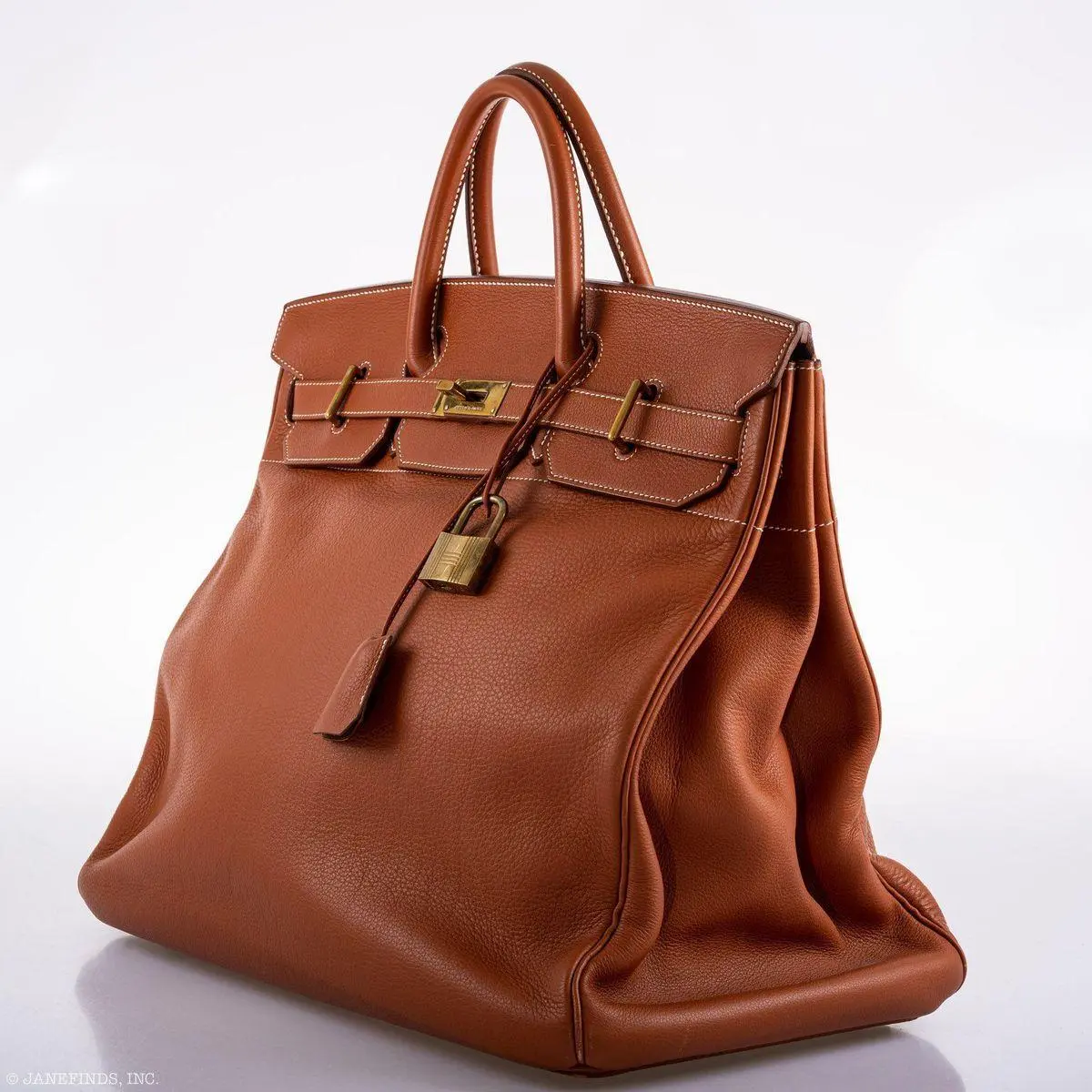 Hermès Birkin 45 HAC Etrusque Clemence leather Gold Hardware 3 Hermès Birkin 45 HAC Etrusque Clemence leather Gold Hardware - Image 3