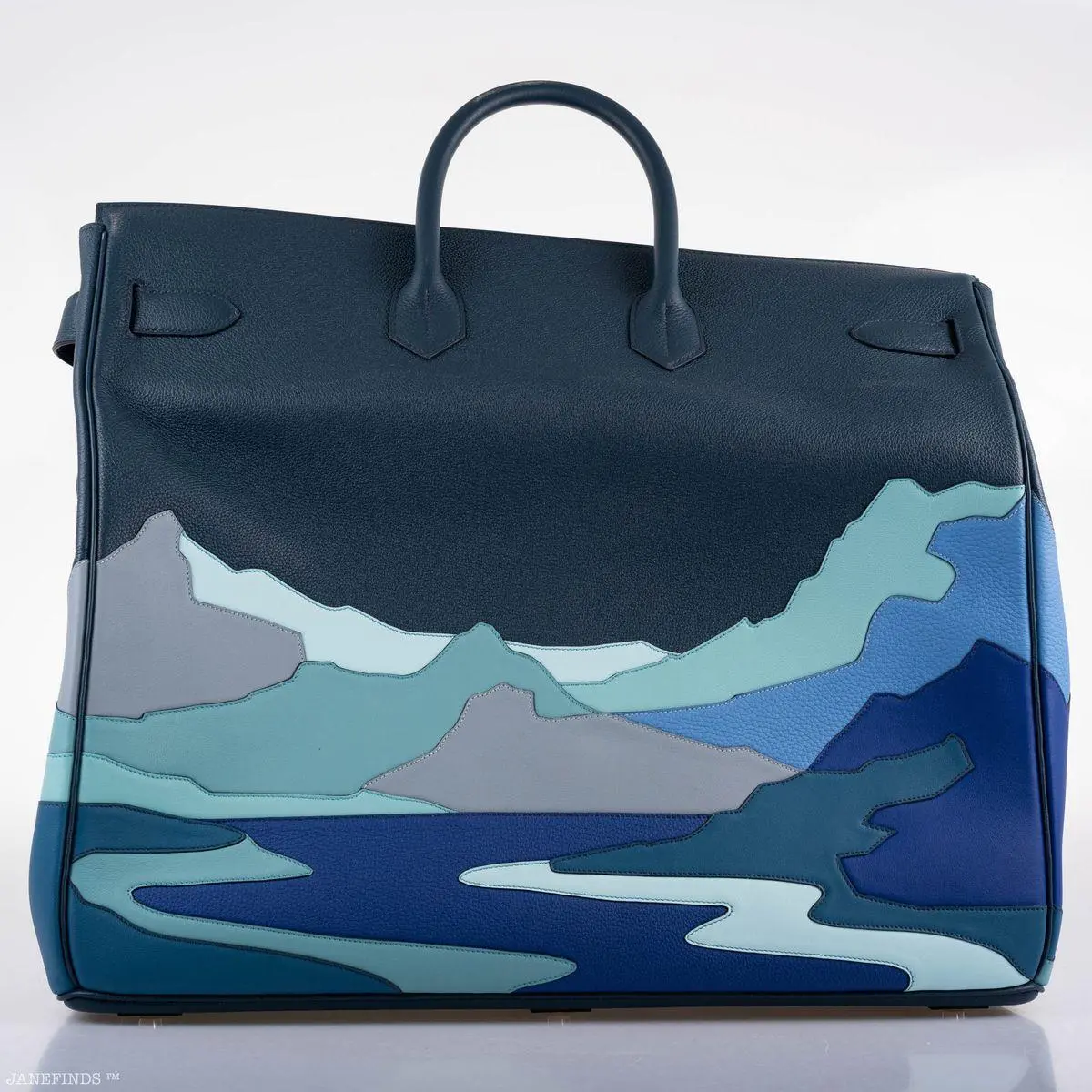 Hermès Endless Road HAC Birkin 50 Multicolor Togo and Swift Leather Palladium Hardware 3 Hermès Endless Road HAC Birkin 50 Multicolor Togo and Swift Leather Palladium H