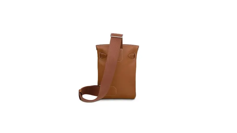 A FAUVE BARÉNIA FAUBOURG LEATHER HAC A DOS PM WITH PALLADIUM HARDWARE - BARÉNIA - Image 3