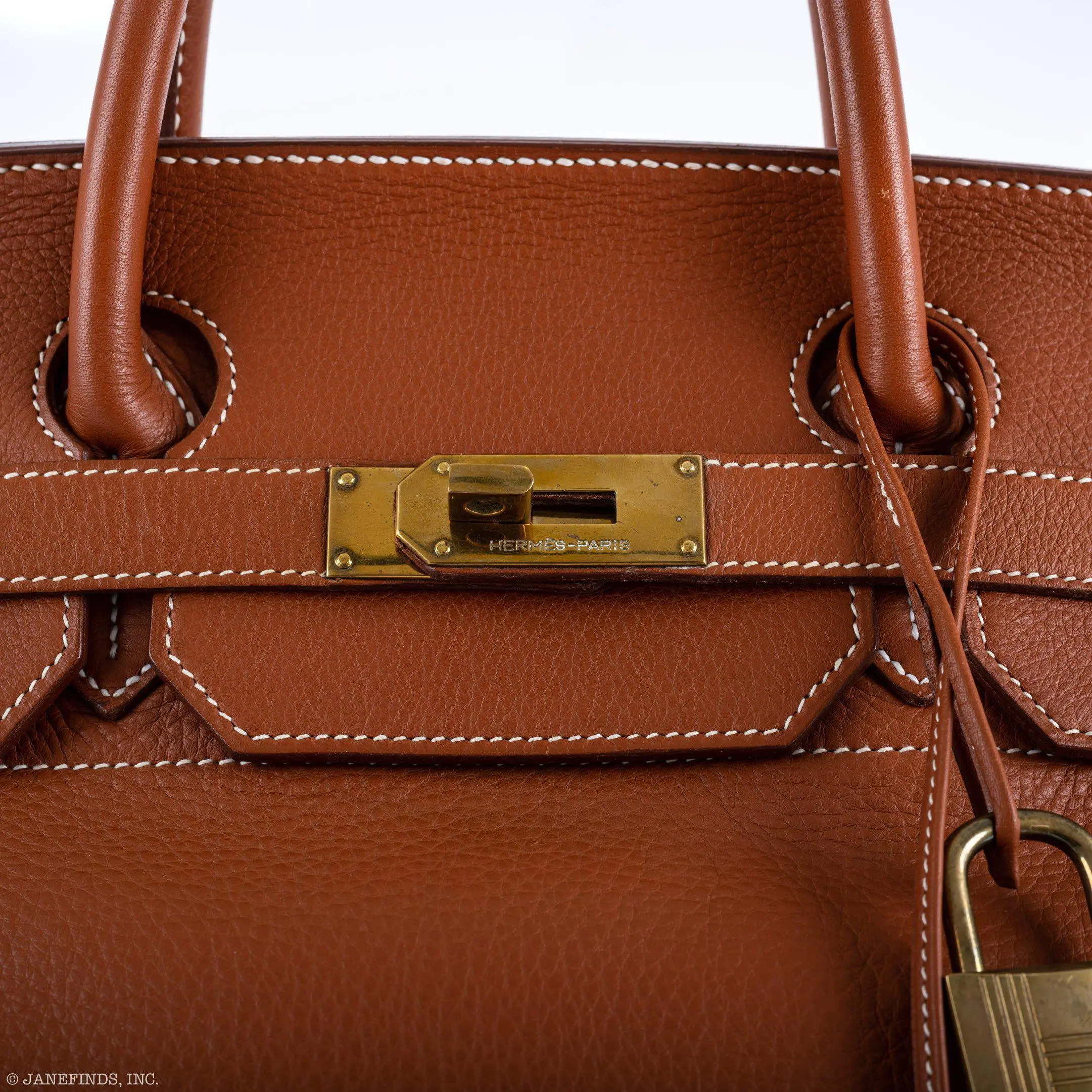 Hermès Birkin 45 HAC Etrusque Clemence leather Gold Hardware 4 Hermès Birkin 45 HAC Etrusque Clemence leather Gold Hardware - Image 4