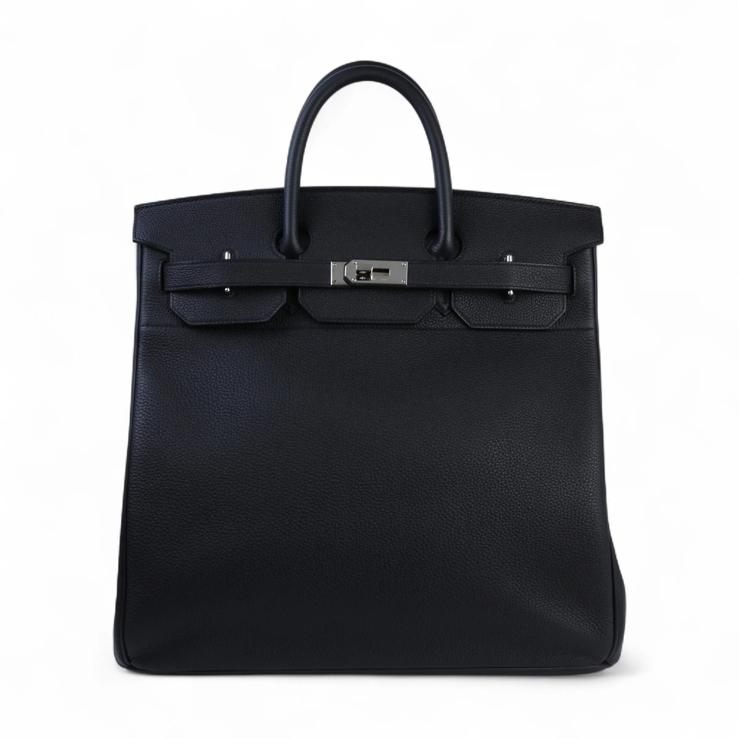 HERMÈS HAC 40 Bag: Noir Togo Leather & Palladium 12 HERMÈS HAC 40 Bag: Noir Togo Leather & Palladium - Image 12