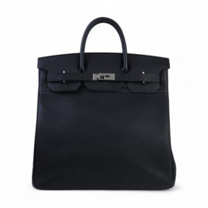 HERMÈS HAC 40 Bag: Noir Togo Leather & Palladium (2021)