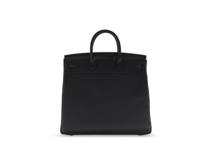 A BLACK TOGO LEATHER HAC BIRKIN 40 WITH PALLADIUM HARDWARE 3 A BLACK TOGO LEATHER HAC BIRKIN 40 WITH PALLADIUM HARDWARE - Image 3