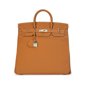 A CUSTOM GOLD TOGO LEATHER HAC BIRKIN 40 WITH PALLADIUM HARDWARE