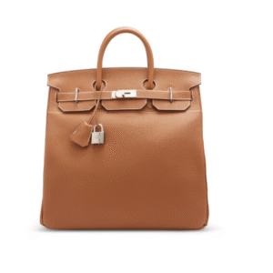 A GOLD TOGO LEATHER HAC BIRKIN 40 WITH PALLADIUM HARDWARE