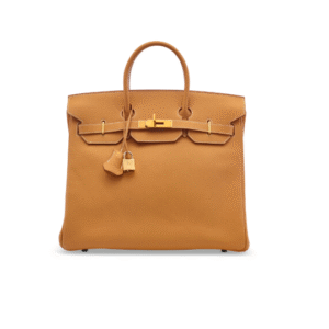 A SABLE FJORD LEATHER HAC BIRKIN 32 WITH GOLD HARDWARE