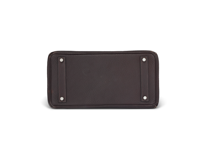 AN ÉBÈNE FJORD LEATHER HAC BIRKIN 32 PALLADIUM HARDWARE 4 AN ÉBÈNE FJORD LEATHER HAC BIRKIN 32 PALLADIUM HARDWARE - Image 4