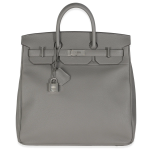 Gris Meyer Togo HAC Haut à Courroies Birkin 40 Palladium Hardware, 2023 (1)