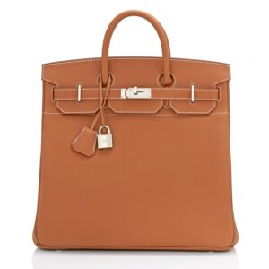 Hermes Birkin 40cm HAC Gold Tan Togo Palladium Bag RARE (1)