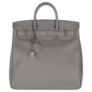 Hermès Gris Meyer Togo Birkin HAC 40 PHW (5)
