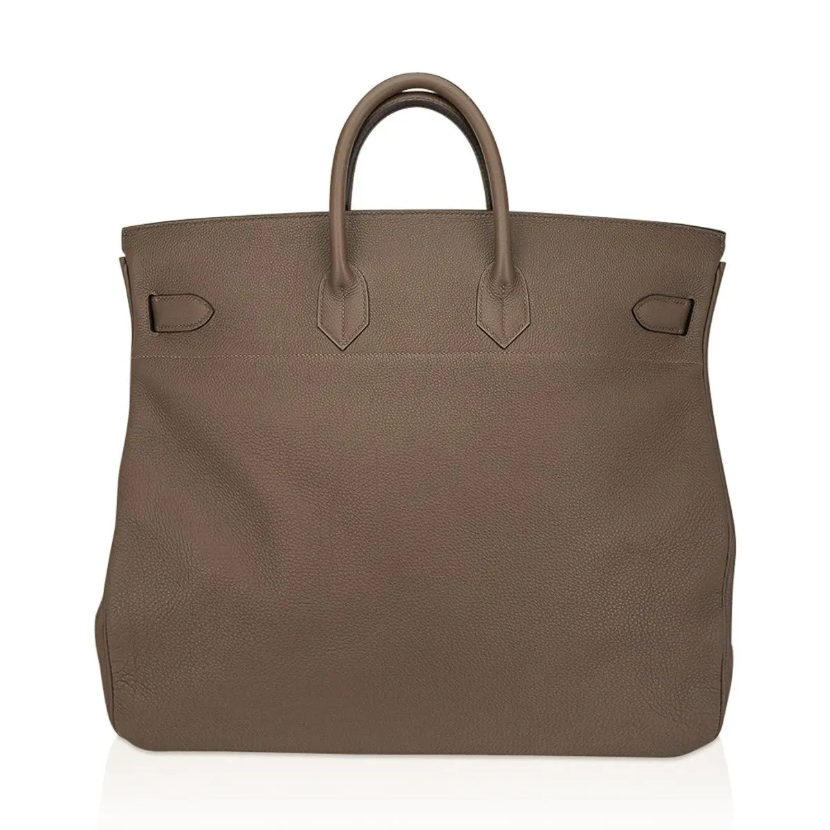Hermes HAC 50 Birkin Bag Etoupe Togo Leather Brass Hardware 4 Hermes HAC 50 Birkin Bag Etoupe Togo Leather Brass Hardware - Image 4