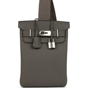 Hermès HAC A Dos PM Backpack Etain Togo Palladium Hardware