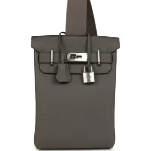 Hermès HAC A Dos PM Backpack Etain Togo Palladium Hardware