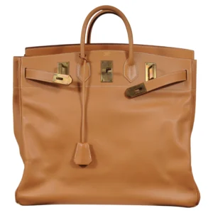 Hermes Haut à Courroies HAC 50 Birkin Courchevel Gold Hardware Tan Duffle (1)