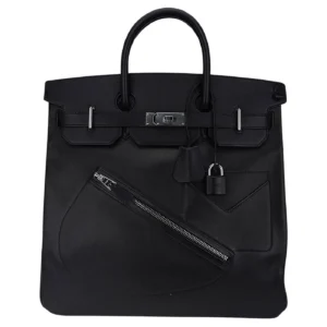Hermes Rock Limited Edition HAC 40 Black Bag Volupto Leather Palladium Hardware (2)