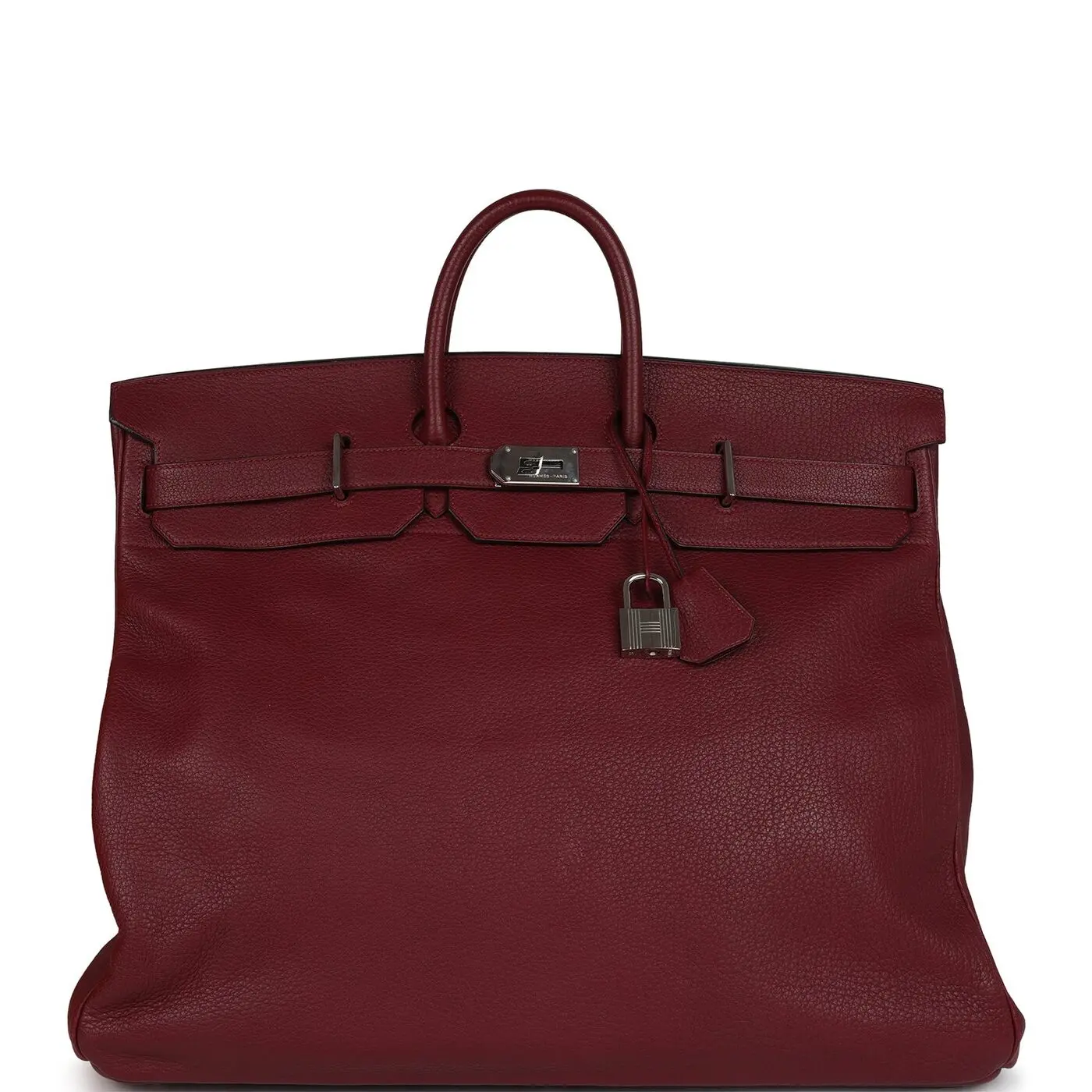 Vintage Hermès Birkin HAC 50 Rouge H Fjord Palladium Hardware - Image 2