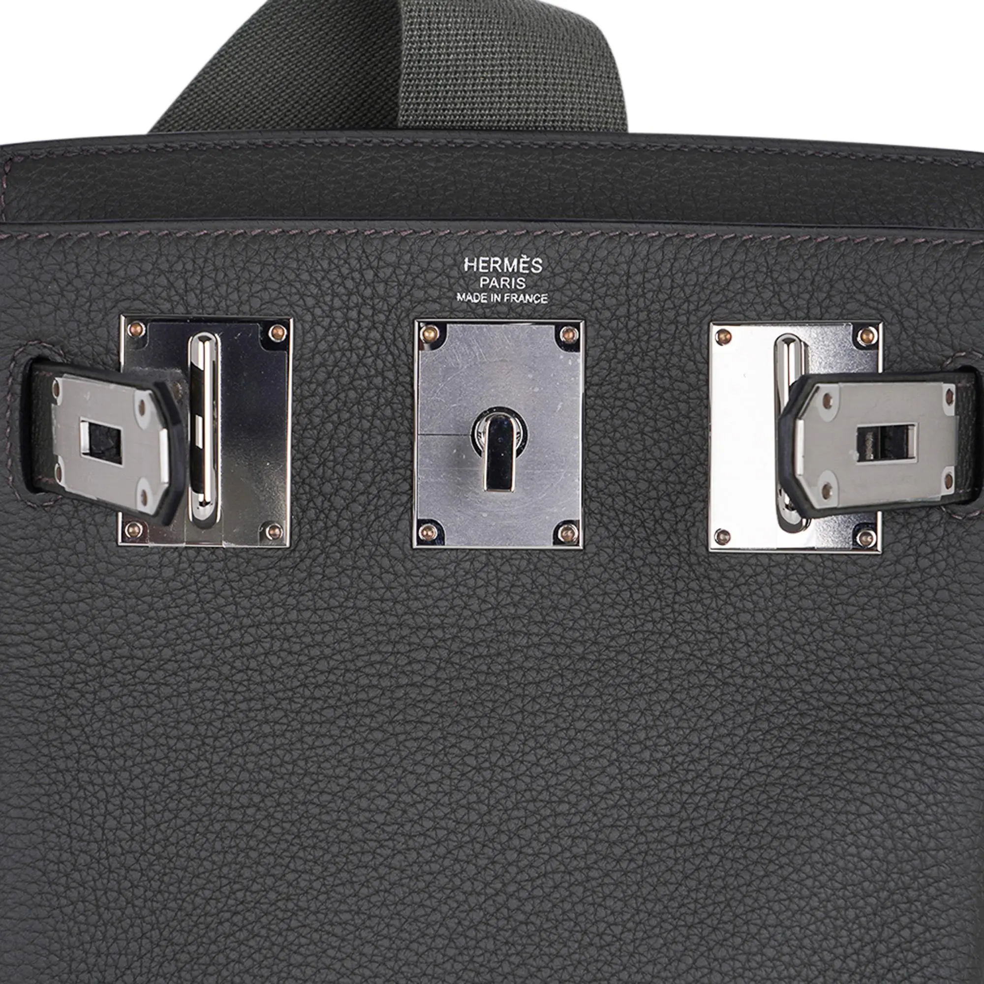 Hermes Hac a Dos PM Backpack Men's Bag Vert de Gris Togo Palladium Hardware 2 Hermes Hac a Dos PM Backpack Men's Bag Vert de Gris Togo Palladium Hardware - Image 2