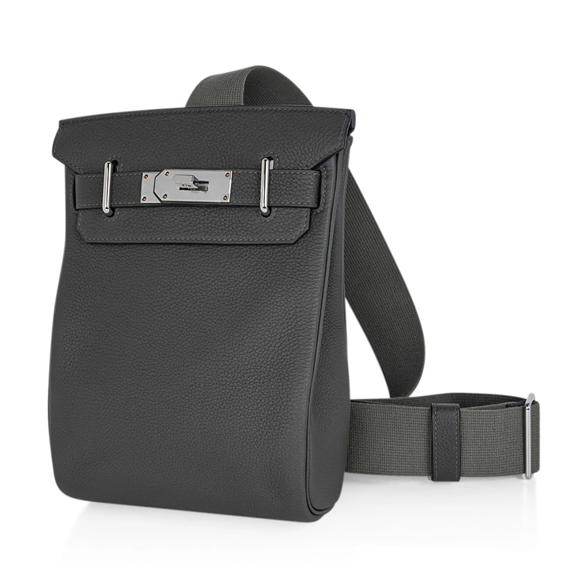 Hermes Hac a Dos PM Backpack Men's Bag Vert de Gris Togo Palladium Hardware 3 Hermes Hac a Dos PM Backpack Men's Bag Vert de Gris Togo Palladium Hardware - Image 3