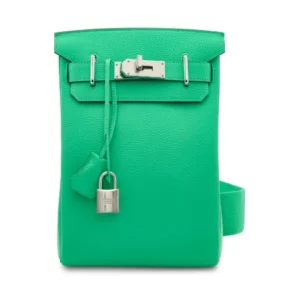 A VERT COMICS TOGO LEATHER HAC À DOS PM WITH PALLADIUM HARDWARE