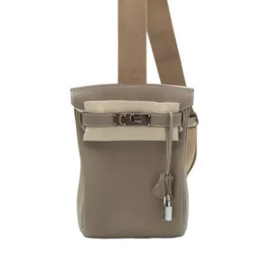Hermes HAC A Dos PM Etoupe Togo with Palladium Hardware