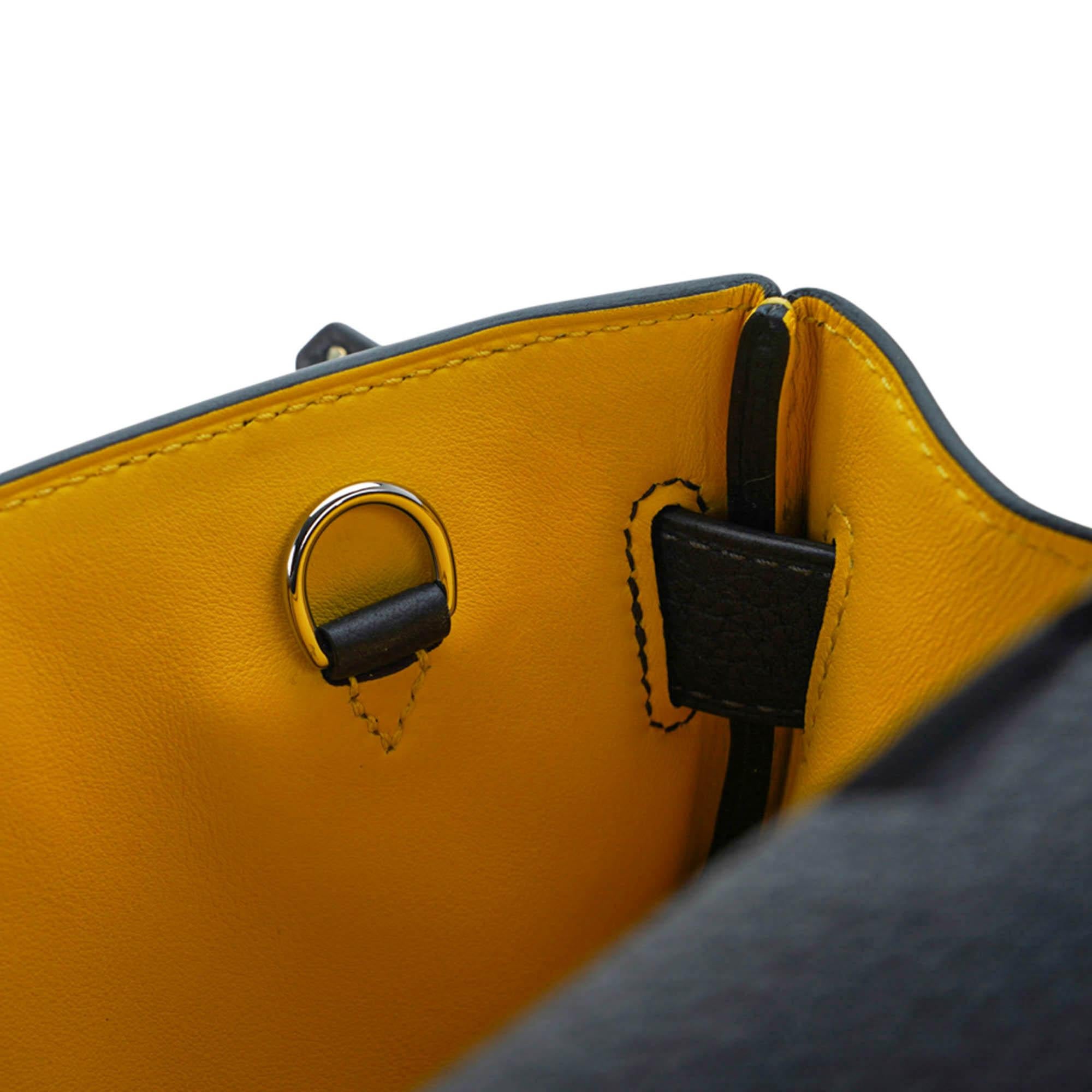 Hermes Hac a Dos PM Backpack Caban Tricolor Togo Leather with Palladium Hardware - Image 8