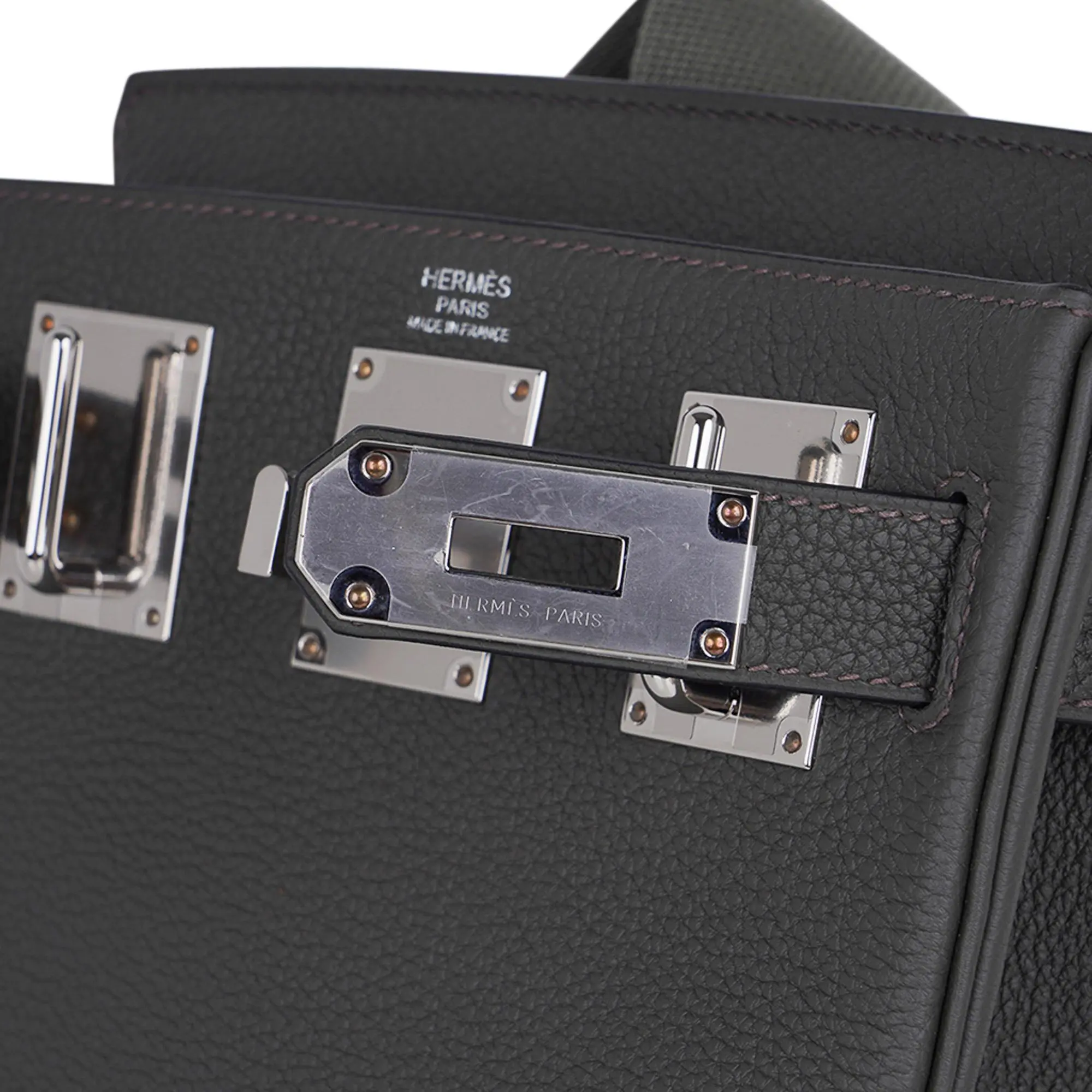 Hermes Hac a Dos PM Backpack Men's Bag Vert de Gris Togo Palladium Hardware 12 Hermes Hac a Dos PM Backpack Men's Bag Vert de Gris Togo Palladium Hardware - Image 12