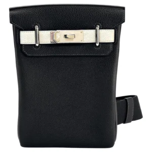 Hermes SAC A DOS HAC A DOS PM Veau Togo Leather Backpack Palladium Hardware