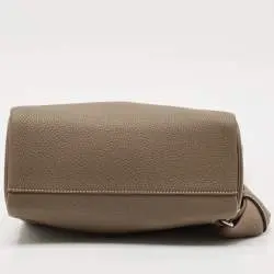 Hermès Etoupe Togo Leather Palladium Finish HAC À Dos GM Backpack - Image 2